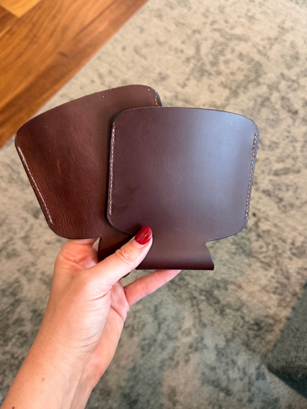 Clayton & Crume Leather Can Kooze in Dark Brown - Koozie - Cooler Cup